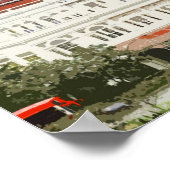 Raffles Hotel Sehenswürdigkeit Poster (Ecke)