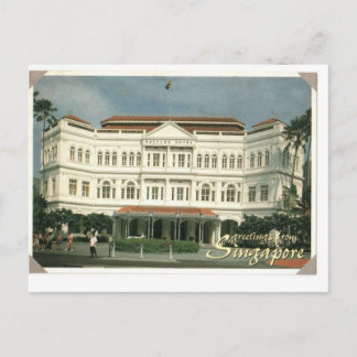Raffles Hotel singapore Postkarte