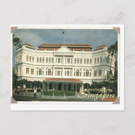 Raffles Hotel singapore Postkarte (Vorderseite)