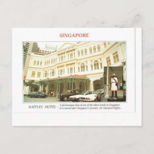 Raffles Hotel Singapore Postkarte (Vorderseite)