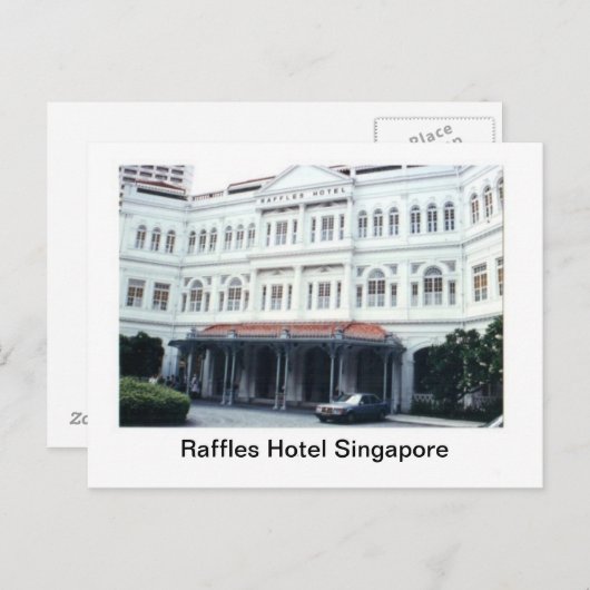 Raffles Hotel Singapore Postkarte (Vorne/Hinten)