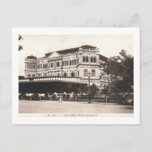 Raffles Hotel, Singapur 1918 Vintag Postkarte