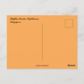 Raffles Marina Leuchtturm in Singapur Postkarte (Rückseite)