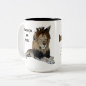 Rafikis rauer Morgen Zweifarbige Tasse (Vorderseite Links)