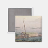 Raft am Fluss Guayaquil Magnet (Vorderseite/Rückseite)