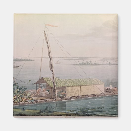 Raft am Fluss Guayaquil Magnet (Vorne)
