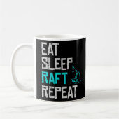 Raft Game Eat Sleep Raft Wiederholen Funny Shark A Kaffeetasse (Links)
