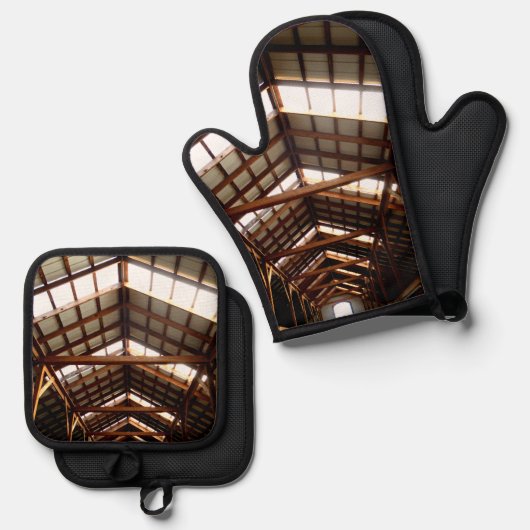 Rafters Ofenhandschuh & Topflappen-Set (Vorderseite/Rückseite)