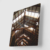 Rafters Quadratische Wanduhr (Winkel)