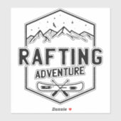 Rafting Adventure Sticker (Blatt)