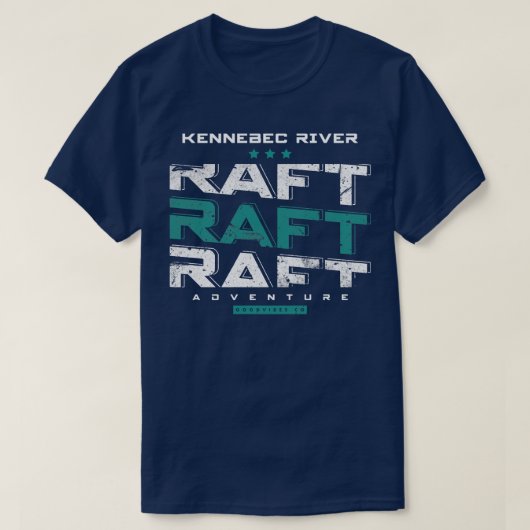 Rafting am Kennebec T-Shirt (Design vorne)
