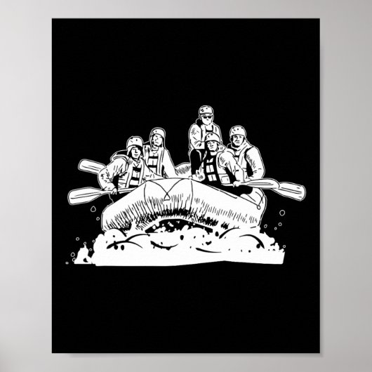 Rafting - Bootfahren mit Weißwasser Poster (Vorne)