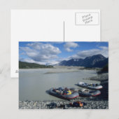 Rafting des Alsek flussabwärts Postkarte (Vorne/Hinten)