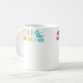 Rafting Evolution - River Whitewater Rafting Funny Kaffeetasse (Vorderseite Links)