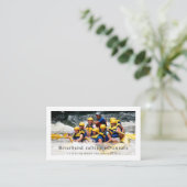 Rafting Foto Business Card Visitenkarte (Stehend Vorderseite)