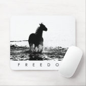 Rafting Horse Freedom Moderne Kunst, Dichtung und  Mousepad (Mit Mouse)