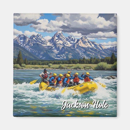 Rafting in Jackson Hole Wyoming Magnet (Vorne)