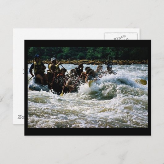 Rafting Postkarte (Vorne/Hinten)