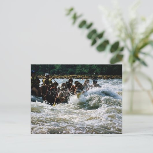 Rafting Postkarte (Stehend Vorderseite)