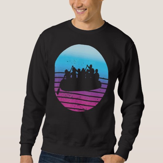 Rafting River Boat Fun Sweatshirt (Vorderseite)