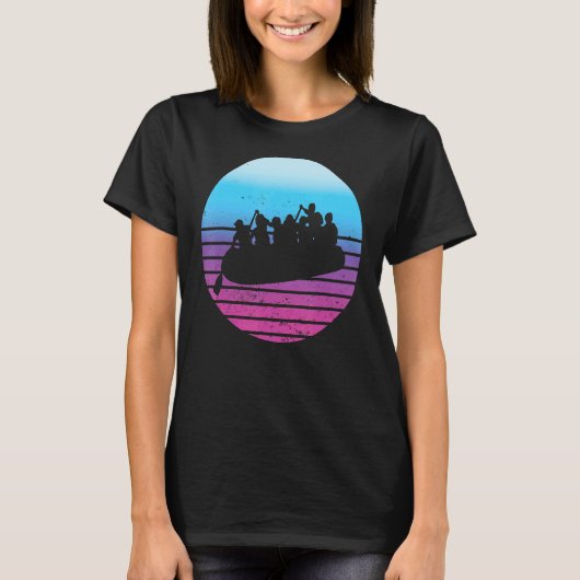 Rafting River Boat Fun T-Shirt (Vorderseite)