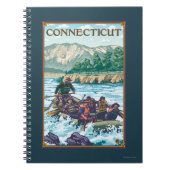 Rafting-Szene Notizblock (Vorderseite)