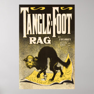 Rag Cat Poster - Early Jazz Music