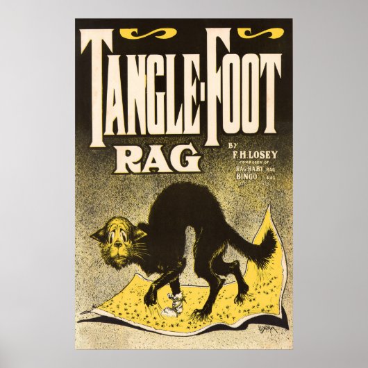 Rag Cat Poster - Early Jazz Music (Vorne)