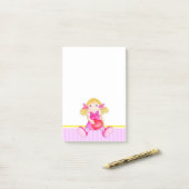 Rag doll Aquarellkunst benannt Post, die Post-it Klebezettel (Auf Schreibtisch)