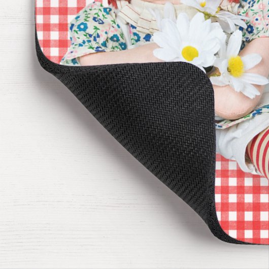 Rag Doll auf Gingham Mousepad (Ecke)