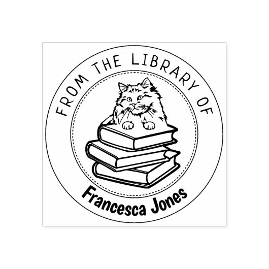 Rag Doll Cat, Buch aus der Bibliothek von Gummistempel (Prägung)