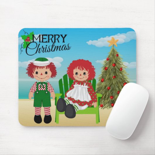 Rag Doll Christmas Mouse Pad Mousepad (Mit Mouse)