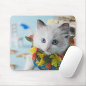 Rag Doll Kitten und Sommerurlaub Mousepad (Mit Mouse)