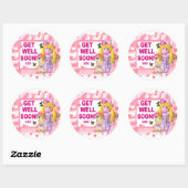 RAG DOLL & TEDDY ~ Get Well Stickers (Blatt)