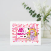 RAG DOLL & TEDDY werden gut Postkarte (Stehend Vorderseite)