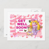 RAG DOLL & TEDDY werden gut Postkarte (Vorne/Hinten)