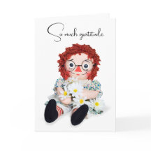 Rag Doll und Daisy Bouquet Vielen Dank