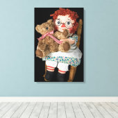 Rag Doll und Teddy Bear Leinwanddruck (Insitu (Holzboden))