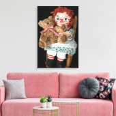 Rag Doll und Teddy Bear Leinwanddruck (Insitu (Wohnzimmer))