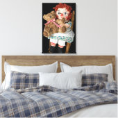 Rag Doll und Teddy Bear Leinwanddruck (Insitu (Schlafzimmer))