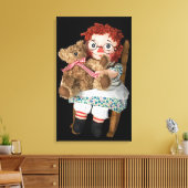 Rag Doll und Teddy Bear Leinwanddruck (Insitu (Wohnzimmer))