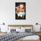 Rag Doll und Teddy Bear Leinwanddruck (Insitu (Schlafzimmer))
