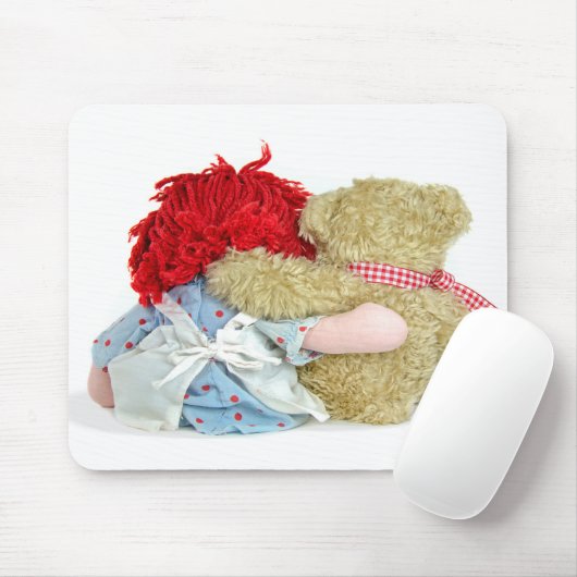 Rag Doll und Teddy Bear Mouse Pad Mousepad (Mit Mouse)