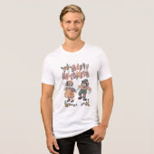 Rag Doll Zombies Halloween Tri-Blend Shirt (Vorderseite voll)
