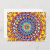 Rag Rug Fraktal Postkarte (Vorne/Hinten)