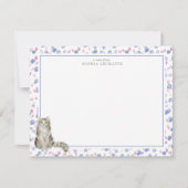 Ragamuffin Cat Personalisiert Stationery Mitteilungskarte (Vorderseite)