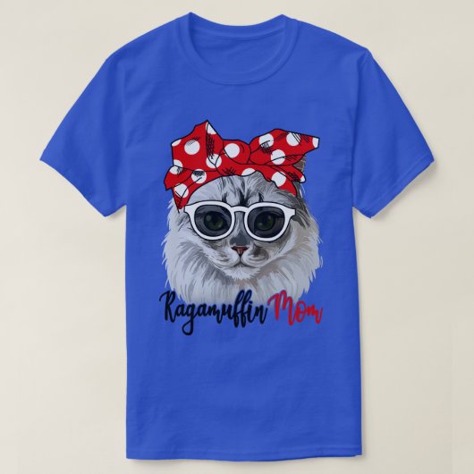 Ragamuffin Cat Shirt Ragamuffin Katze Mama Bandana (Design vorne)