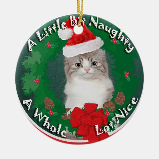 Ragamuffin Naughty or Nice Ornament (Vorne)