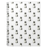 Ragamuffin Tuxedo Cat Notebook Notizblock (Vorderseite)