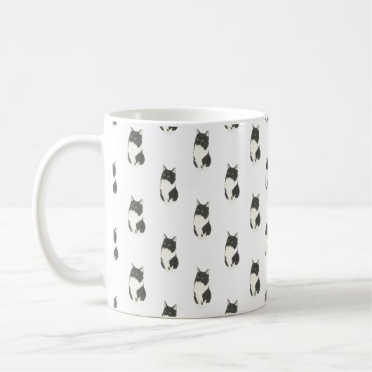 Ragamuffin Tuxedo Cat Tasse (Links)